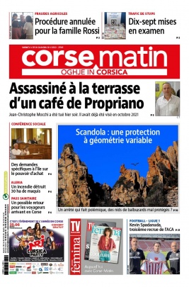 Corse Matin N°27105 du 25 juin 2022 à télécharger sur iPad