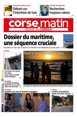 Corse Matin N°26957 du 27 janvier 2022 à télécharger sur iPad