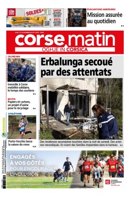 Corse Matin N°26947 du 17 janvier 2022 à télécharger sur iPad