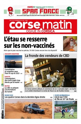 Corse Matin N°26940 du 10 janvier 2022 à télécharger sur iPad