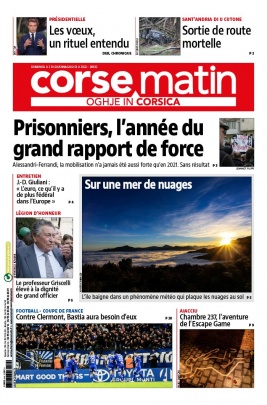 Corse Matin N°26932 du 02 janvier 2022 à télécharger sur iPad