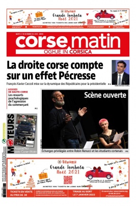 Corse Matin N°26908 du 07 décembre 2021 à télécharger sur iPad