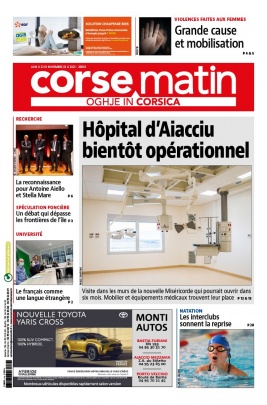 Corse Matin N°26893 du 22 novembre 2021 à télécharger sur iPad