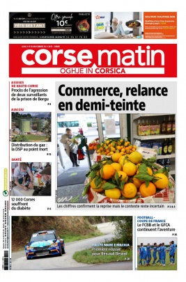 Corse Matin N°26886 du 15 novembre 2021 à télécharger sur iPad