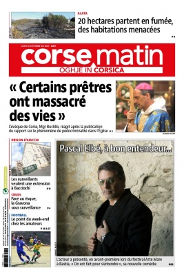Corse Matin N°26851 du 11 octobre 2021 à télécharger sur iPad