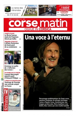 Corse Matin N°26849 du 09 octobre 2021 à télécharger sur iPad