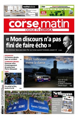 Corse Matin N°26848 du 08 octobre 2021 à télécharger sur iPad