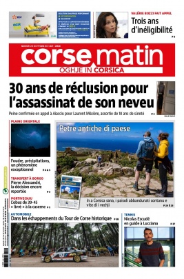 Corse Matin N°26846 du 06 octobre 2021 à télécharger sur iPad
