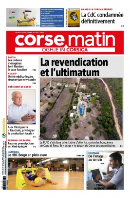 Corse Matin N°26840 du 30 septembre 2021 à télécharger sur iPad