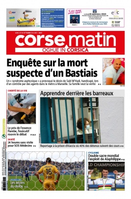 Corse Matin N°26837 du 27 septembre 2021 à télécharger sur iPad