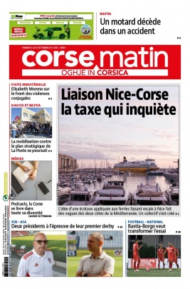 Corse Matin N°26834 du 24 septembre 2021 à télécharger sur iPad
