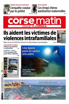Corse Matin N°26824 du 14 septembre 2021 à télécharger sur iPad