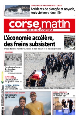 Corse Matin N°26820 du 10 septembre 2021 à télécharger sur iPad