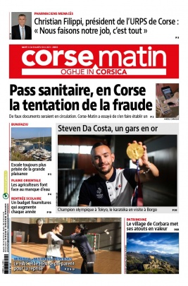 Corse Matin N°26803 du 24 août 2021 à télécharger sur iPad