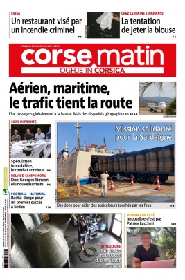 Corse Matin N°26799 du 20 août 2021 à télécharger sur iPad