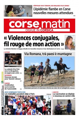 Corse Matin N°26782 du 03 août 2021 à télécharger sur iPad