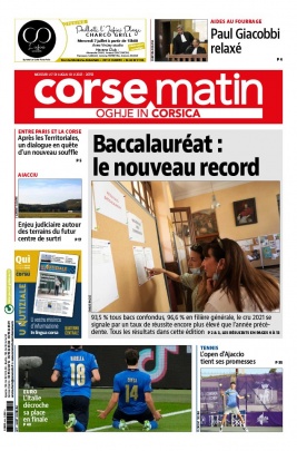 Corse Matin N°26755 du 07 juillet 2021 à télécharger sur iPad