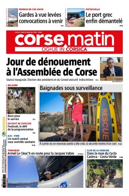 Corse Matin N°26749 du 01 juillet 2021 à télécharger sur iPad