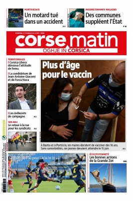 Corse Matin N°26689 du 02 mai 2021 à télécharger sur iPad