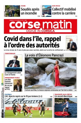 Corse Matin N°26683 du 25 avril 2021 à télécharger sur iPad