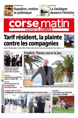 Corse Matin N°26629 du 02 mars 2021 à télécharger sur iPad