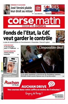 Corse Matin N°26597 du 29 janvier 2021 à télécharger sur iPad