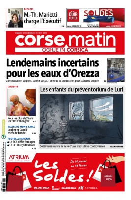 Corse Matin N°26590 du 22 janvier 2021 à télécharger sur iPad