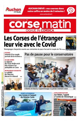 Corse Matin N°26589 du 21 janvier 2021 à télécharger sur iPad