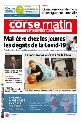 Corse Matin N°26579 du 11 janvier 2021 à télécharger sur iPad