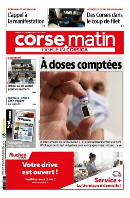 Corse Matin N°26576 du 08 janvier 2021 à télécharger sur iPad