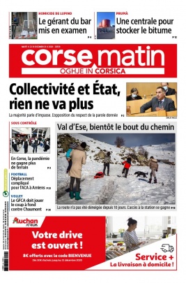 Corse Matin N°26559 du 22 décembre 2020 à télécharger sur iPad