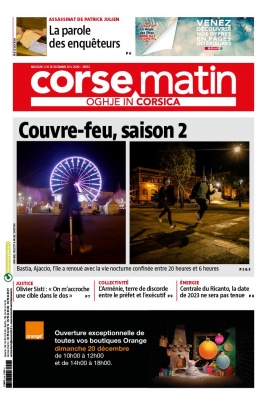 Corse Matin N°26553 du 16 décembre 2020 à télécharger sur iPad