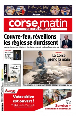 Corse Matin N°26548 du 11 décembre 2020 à télécharger sur iPad