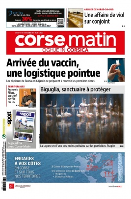 Corse Matin N°26547 du 10 décembre 2020 à télécharger sur iPad