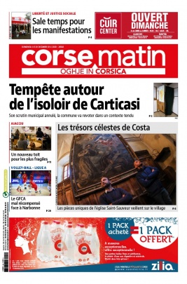 Corse Matin N°26543 du 06 décembre 2020 à télécharger sur iPad