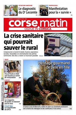Corse Matin N°26529 du 22 novembre 2020 à télécharger sur iPad