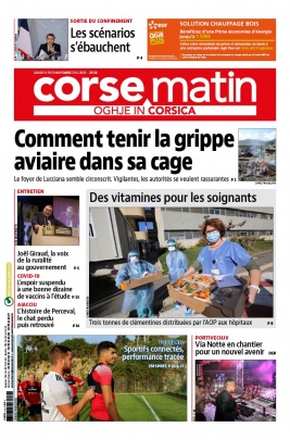 Corse Matin N°26526 du 19 novembre 2020 à télécharger sur iPad
