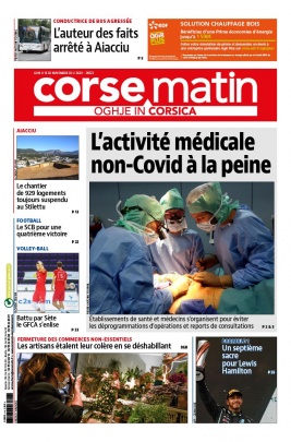 Corse Matin N°26523 du 16 novembre 2020 à télécharger sur iPad