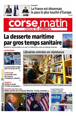 Corse Matin N°26513 du 06 novembre 2020 à télécharger sur iPad