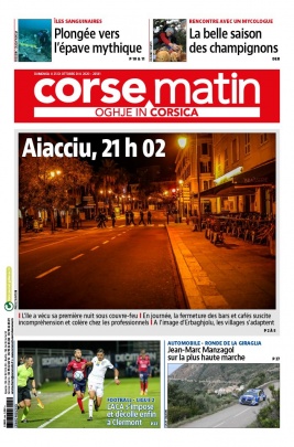 Corse Matin N°26501 du 25 octobre 2020 à télécharger sur iPad
