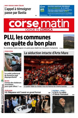 Corse Matin N°26481 du 05 octobre 2020 à télécharger sur iPad