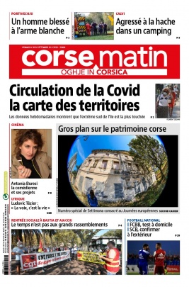 Corse Matin N°26464 du 18 septembre 2020 à télécharger sur iPad