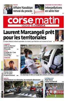 Corse Matin N°26462 du 16 septembre 2020 à télécharger sur iPad