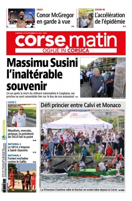 Corse Matin N°26459 du 13 septembre 2020 à télécharger sur iPad