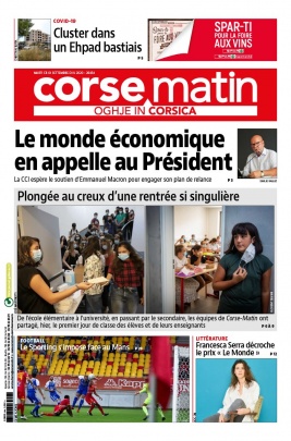 Corse Matin N°26454 du 08 septembre 2020 à télécharger sur iPad