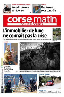 Corse Matin N°26452 du 06 septembre 2020 à télécharger sur iPad