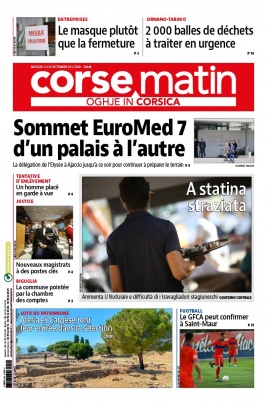 Corse Matin N°26448 du 02 septembre 2020 à télécharger sur iPad