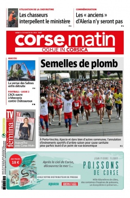 Corse Matin N°26437 du 22 août 2020 à télécharger sur iPad