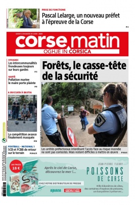 Corse Matin N°26435 du 20 août 2020 à télécharger sur iPad