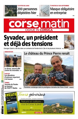 Corse Matin N°26434 du 19 août 2020 à télécharger sur iPad